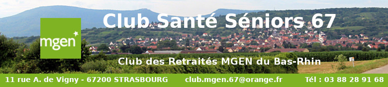 Site du Club Santé Séniors MGEN 67